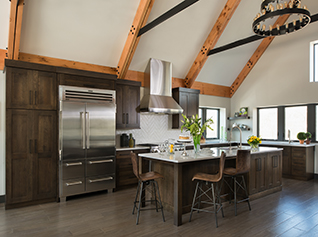 Modern Northwoods Lodge Kitchen | Duluth, MN