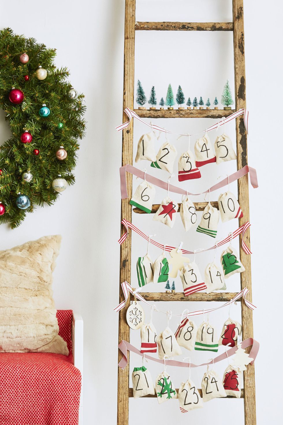 Ladder for Holiday Decorating