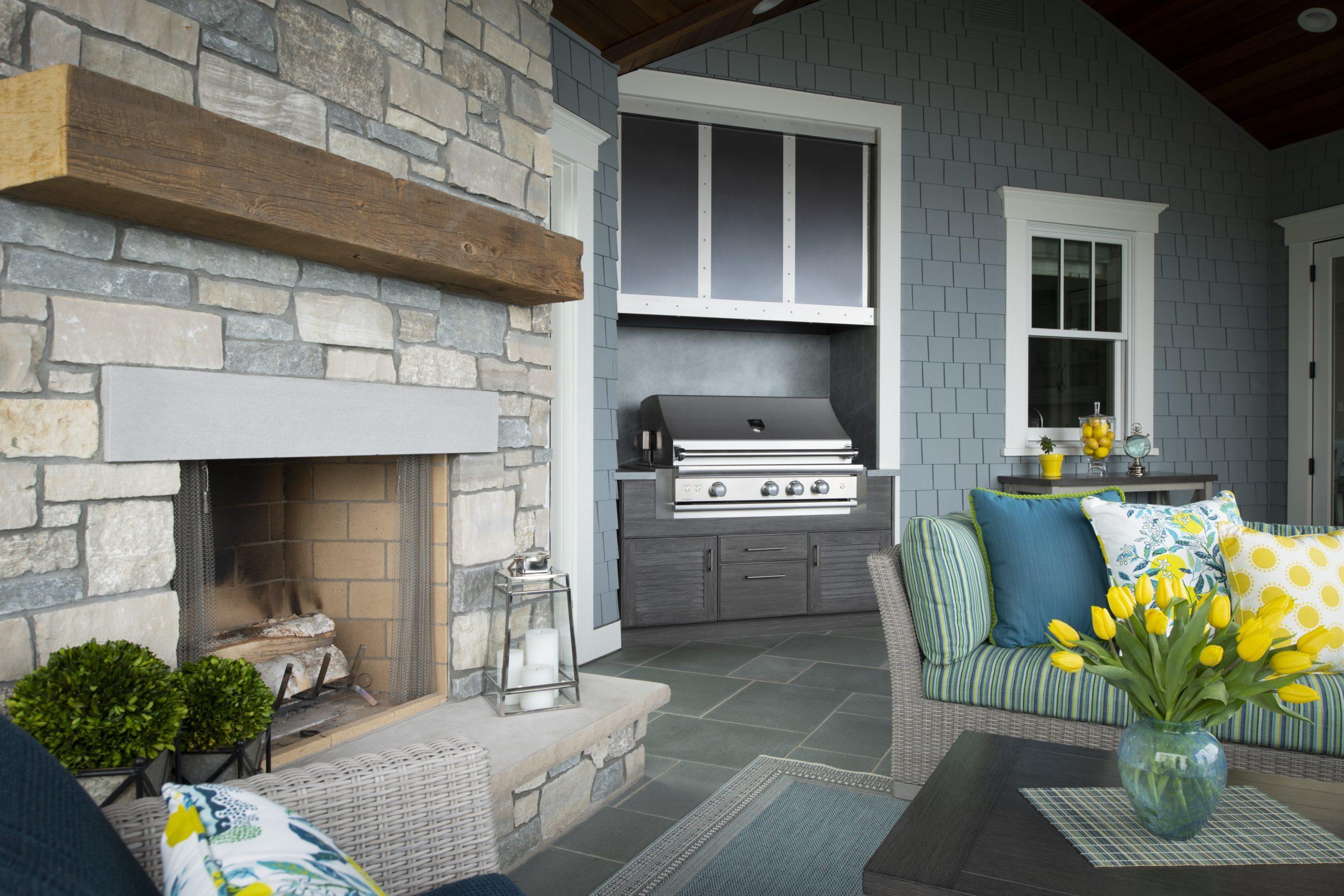 Weatherproof Cabinetry in an Outdoor Living Space